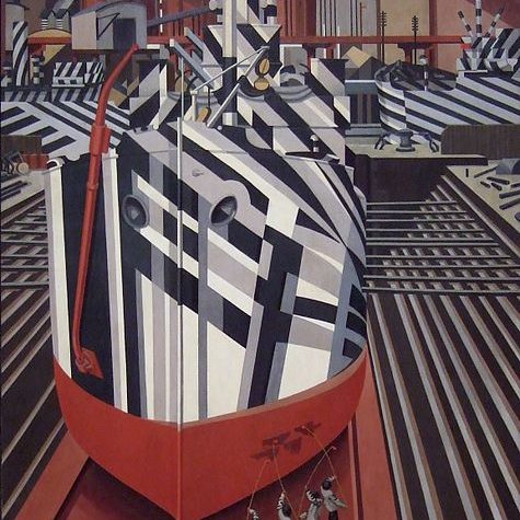 Dazzle-ships_in_Drydock_at_Liverpool